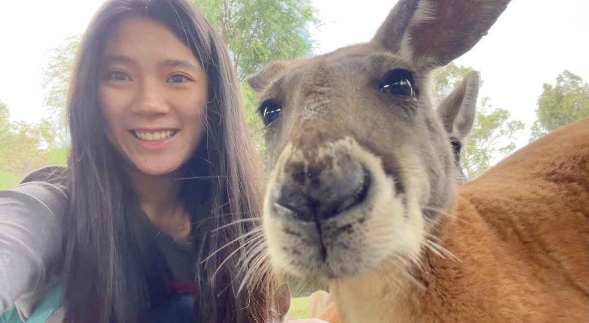 Selfie with Kangaroo